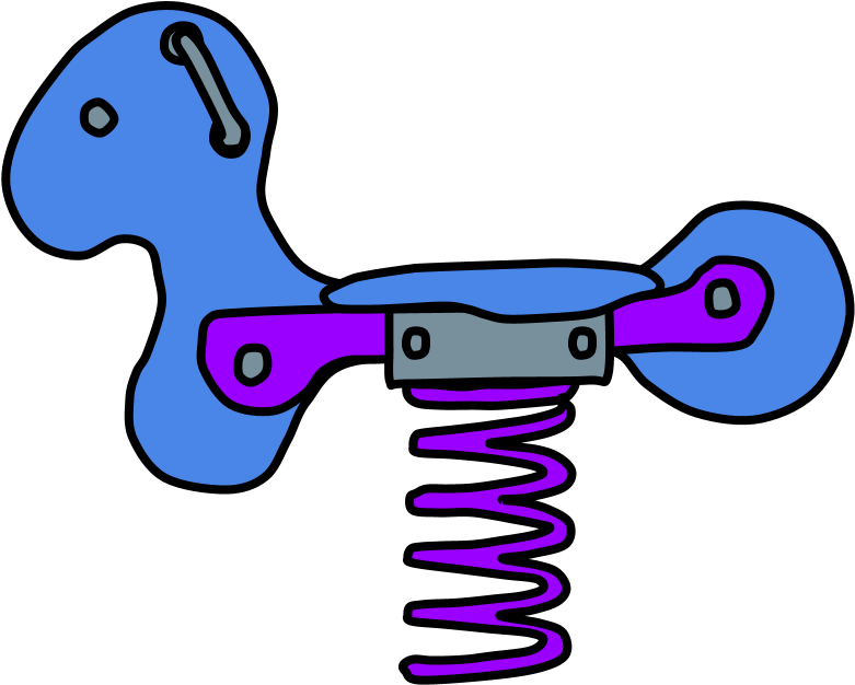 Rocking Horse, Springs Clipart (816x1056), Png Download
