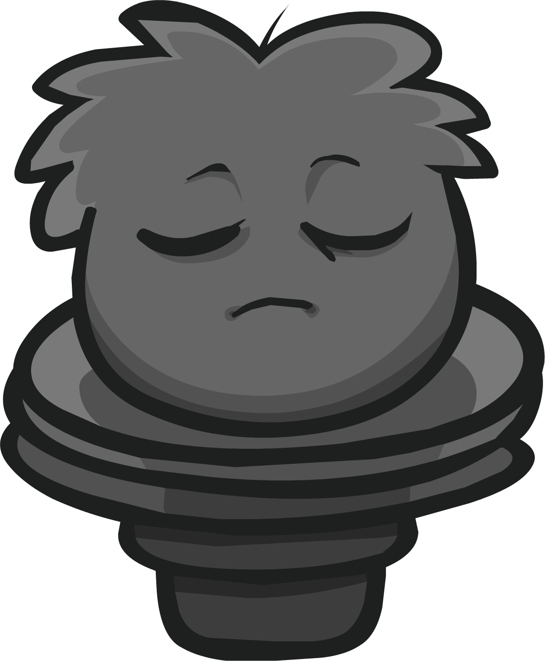 Perched Puffle Statue - Club Penguin Puffle Statue Clipart (1123x1361), Png Download