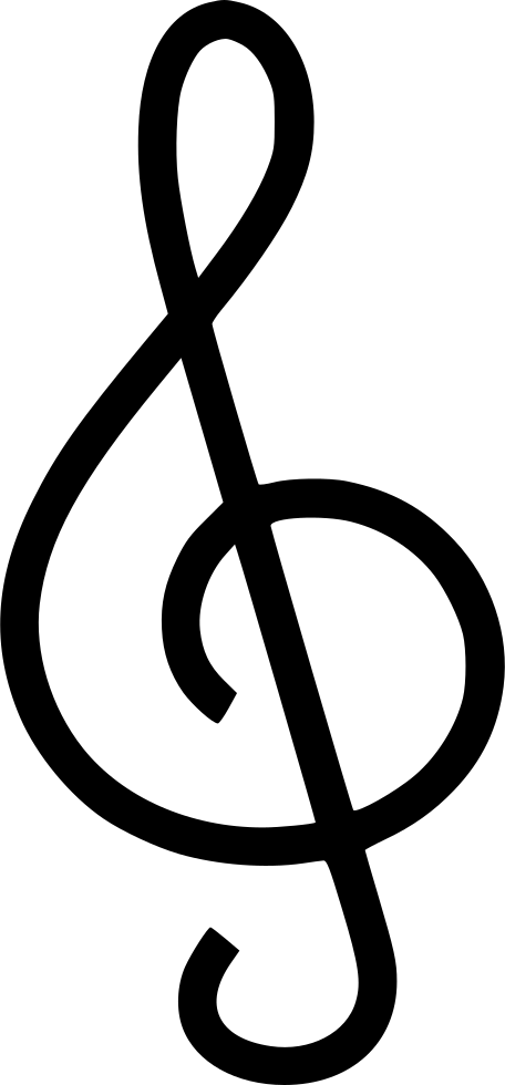 Treble Cleff Comments - Iconos De La Musica Romantica Clipart (456x980), Png Download