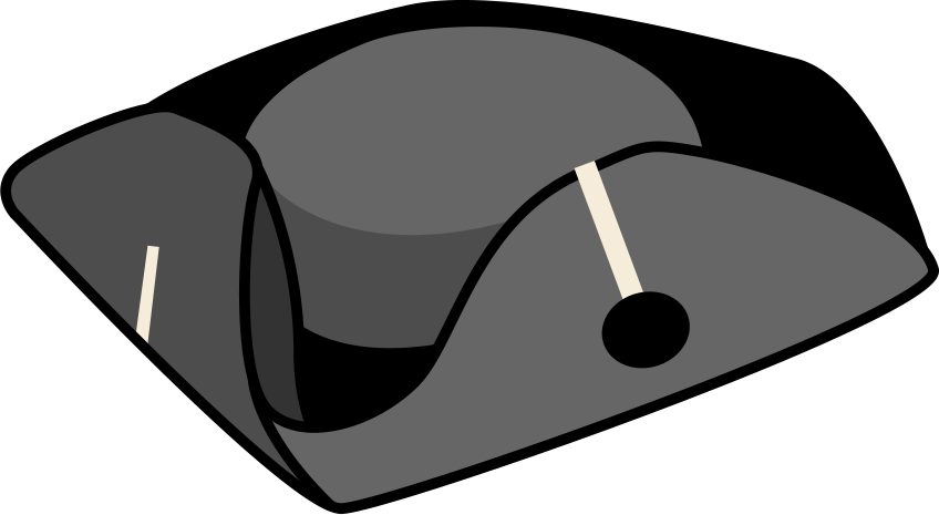 Rotating Starburst Tri-corned Hat A More Perfect Union Clipart (848x465), Png Download