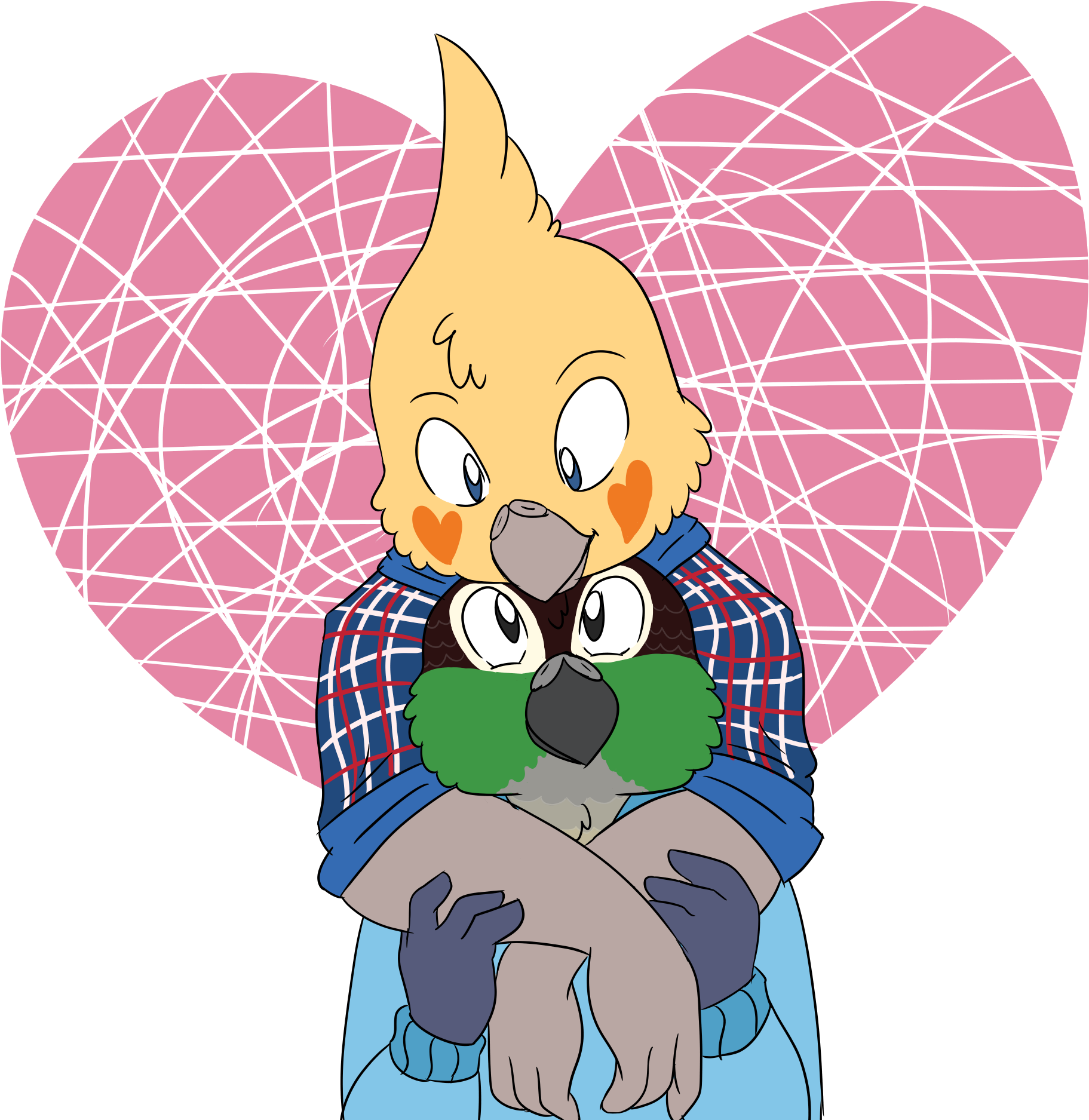 My Friend And His Bf - Cartoon Clipart (2000x2000), Png Download