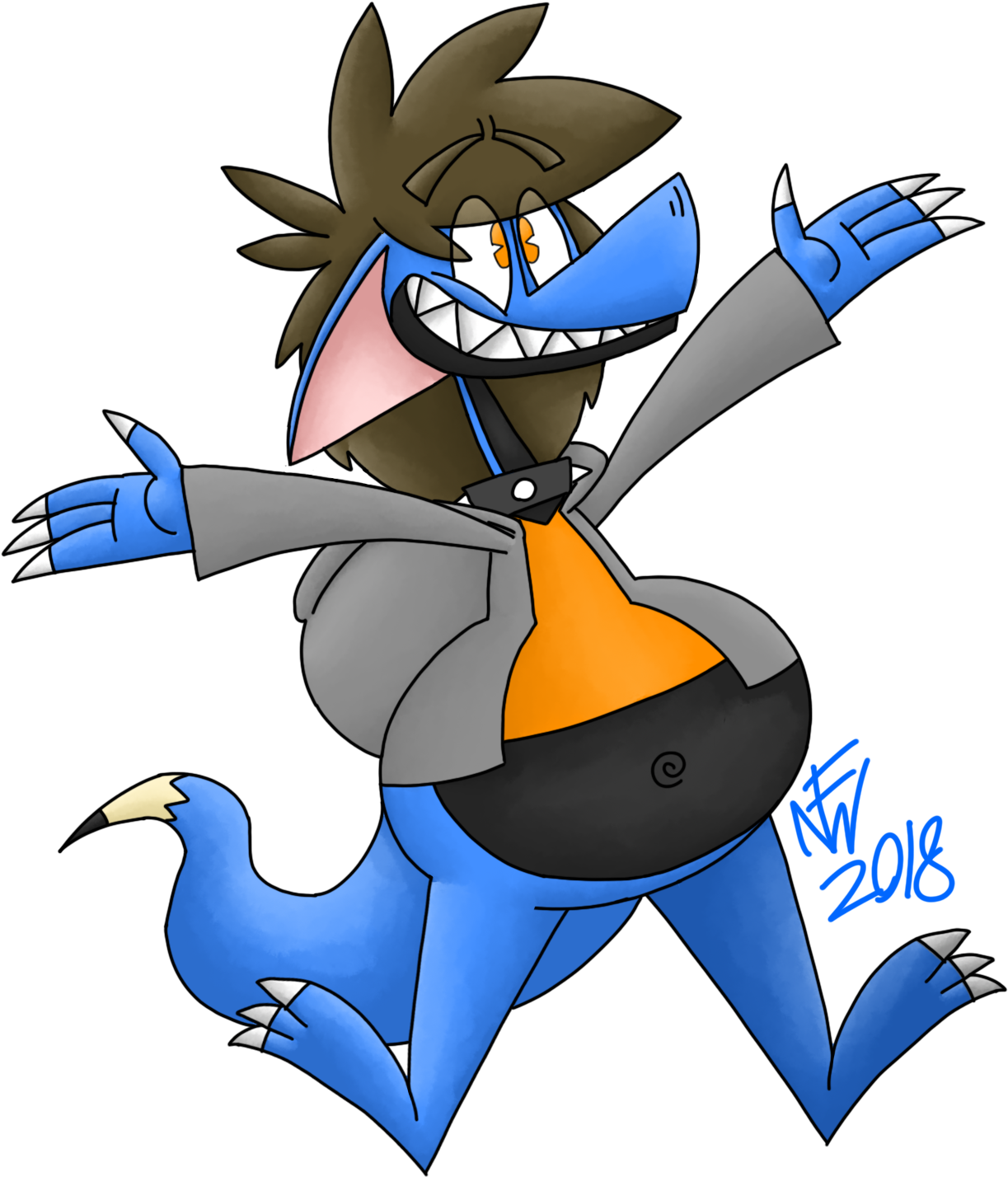 A Toon Version Of My Dragon, Drawgon - Cartoon Clipart (1614x1596), Png Download