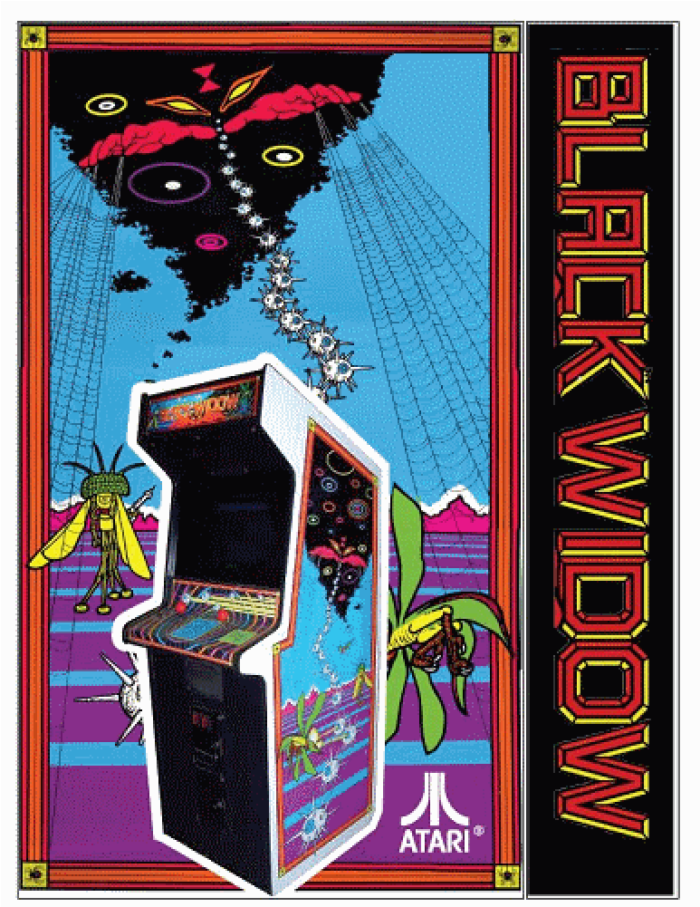 Black Widow High Score Save Kit - Black Widow Arcade Machine Clipart (1000x1000), Png Download