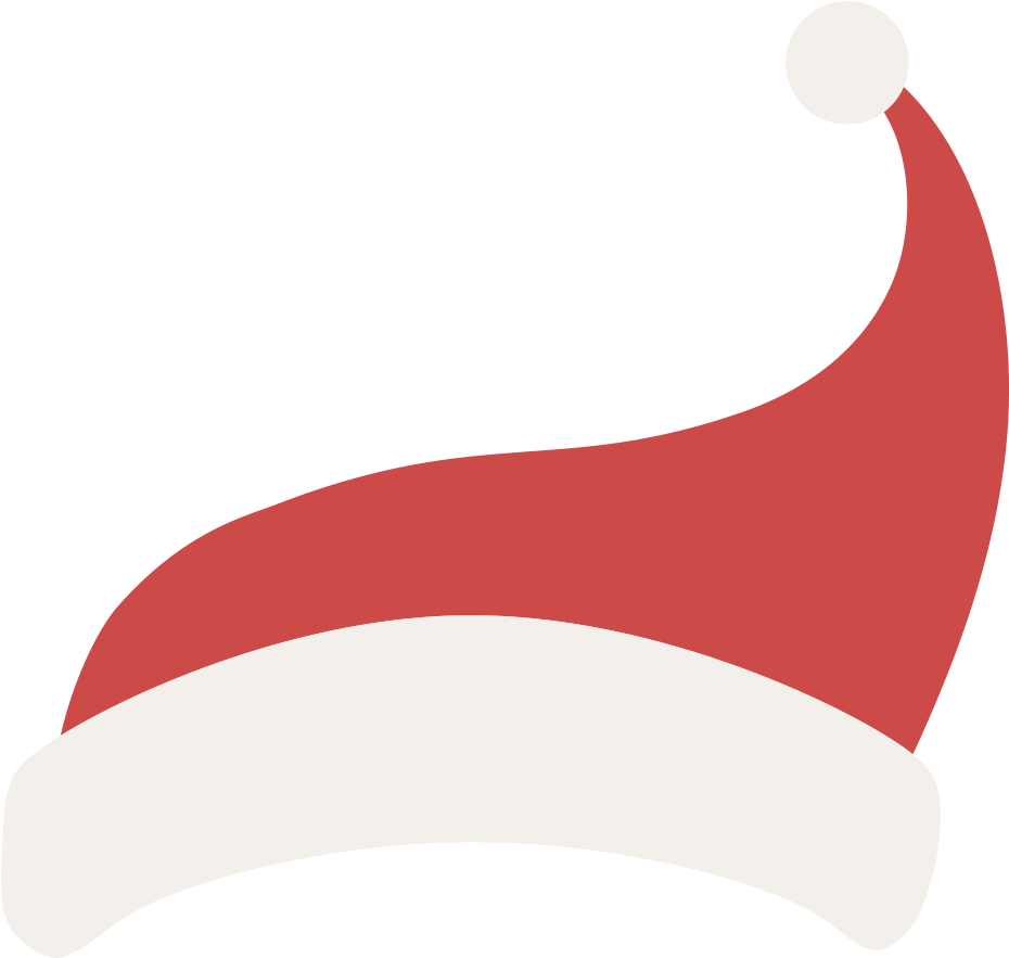 This Is A Sticker Of Santas Hat - Illustration Clipart (1000x1000), Png Download