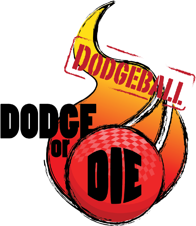 Dodge Or Die Dodgeball {logo} Clipart (1792x956), Png Download