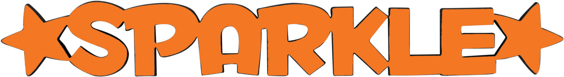 Sparkle Tiny Word - Orange Clipart (2048x2048), Png Download