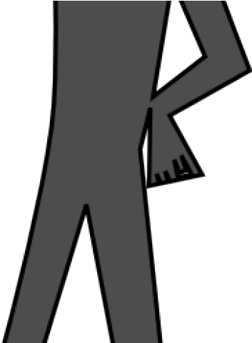People Silhouette Clipart Tall Man - Png Download (640x480), Png Download