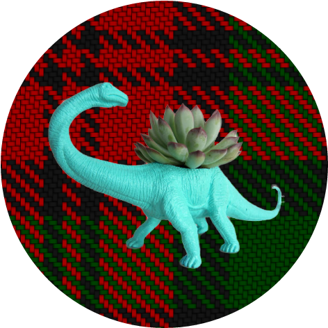 Dinosaur Planter - Emblem Clipart (650x480), Png Download