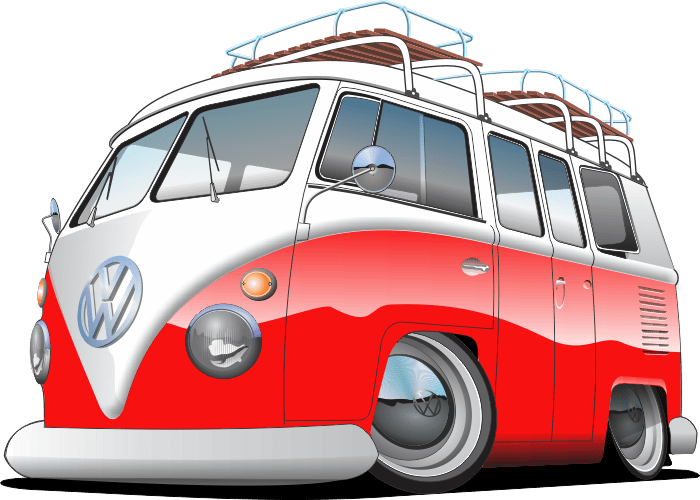 Split Window Vw Bus - Samba Clipart (700x500), Png Download