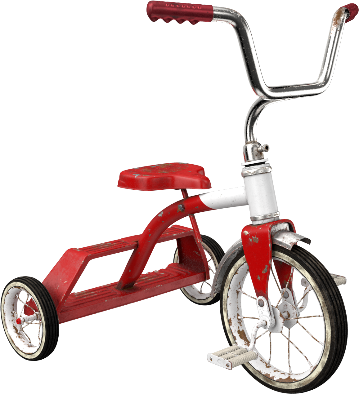 Dirty Vintage Tricycle Png Image - Tricycle Clipart (2048x2048), Png Download