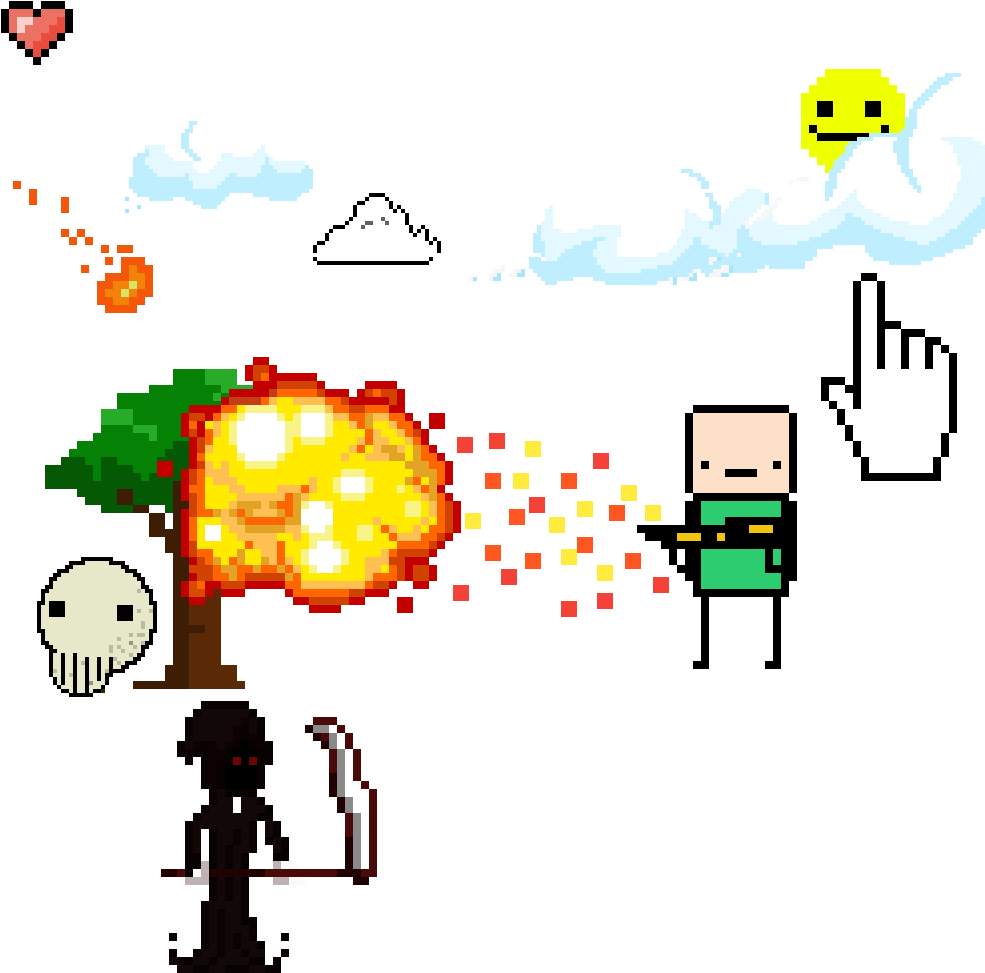 Flame Dude - Hand Cursor Clipart (1000x1000), Png Download