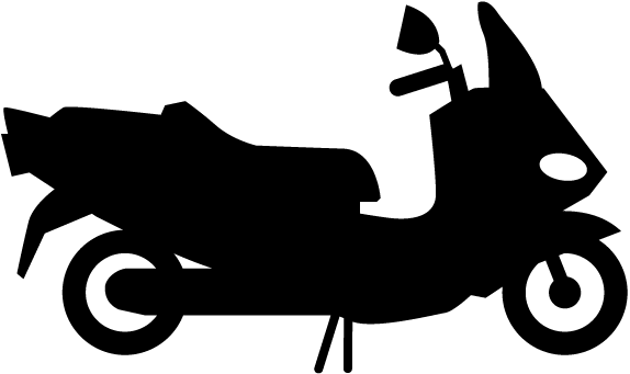 Motorcycle - Moped - Vehicle Illustration - Free Clipart (640x640), Png Download