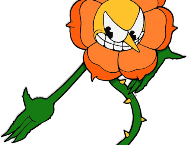Carnation Clipart Yellow Carnation - Cuphead Bosses Genderbend - Png Download (640x480), Png Download