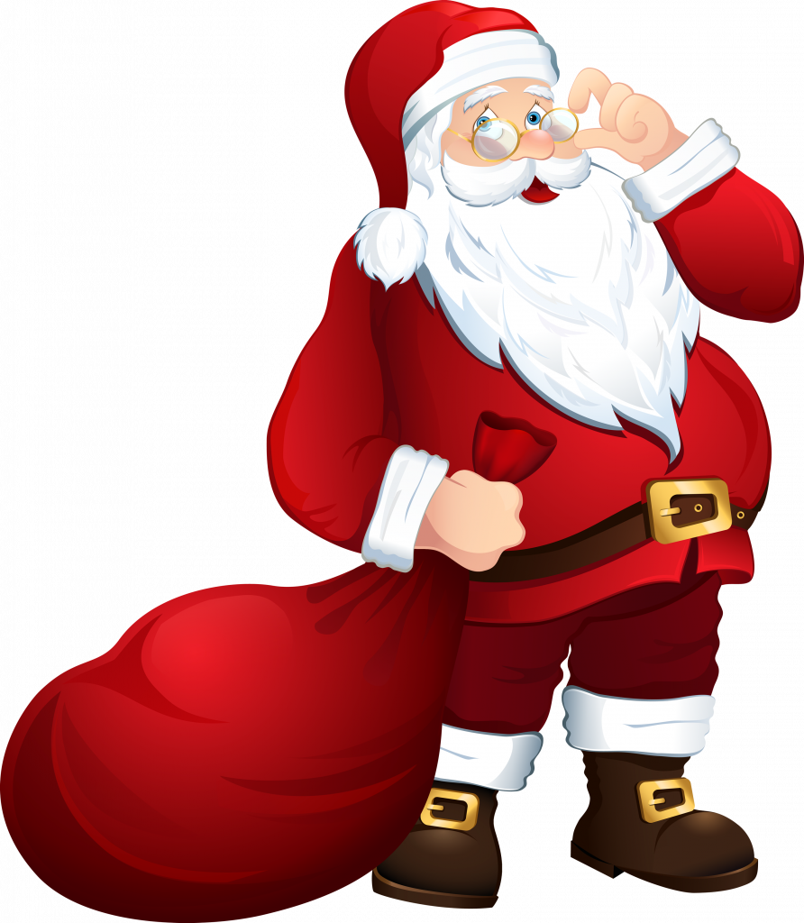 Santa Claus Transparent Background Clipart (892x1024), Png Download