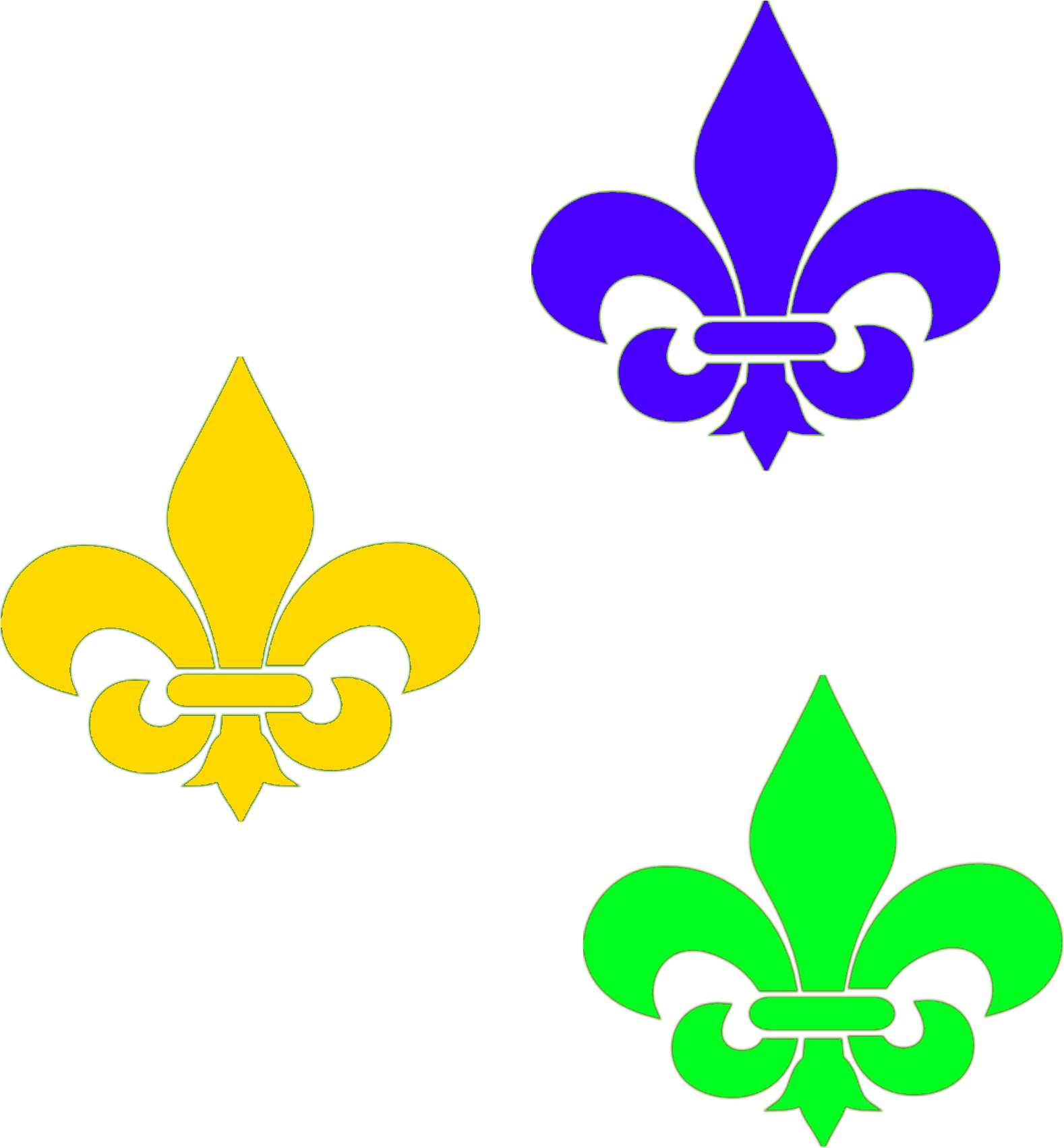 Shrove Ash - Fleur De Lys Png Green Clipart (1624x1786), Png Download