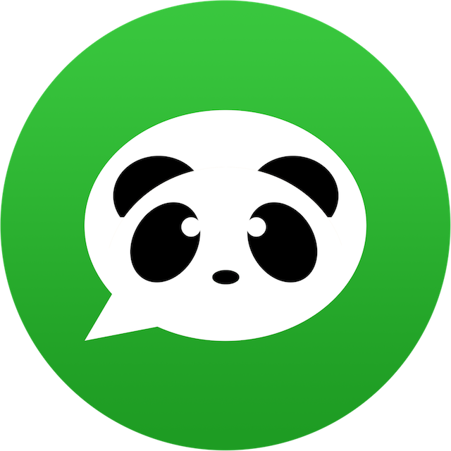 Panda Dictionary Logo - Circle Clipart (640x640), Png Download