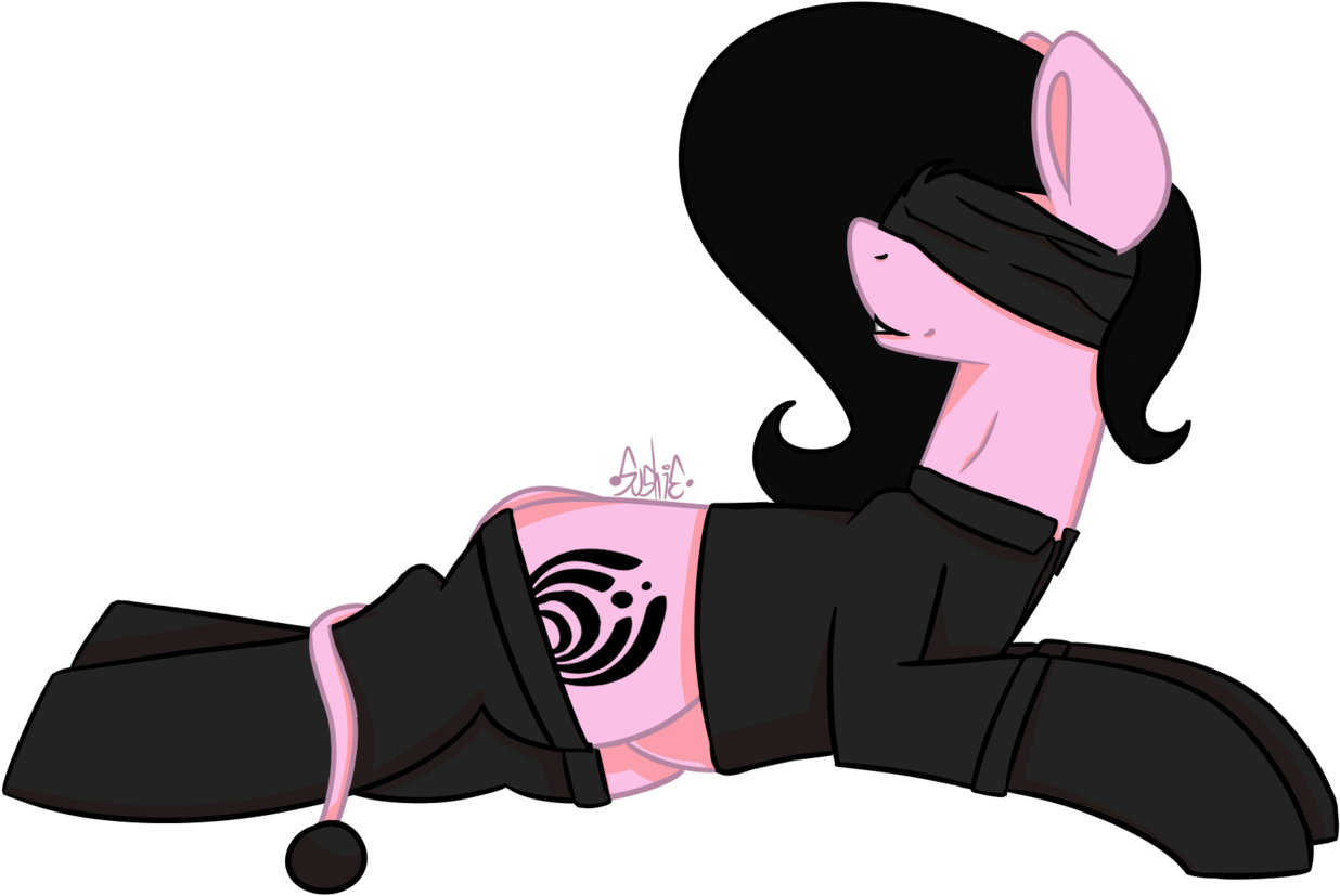 Sushie, Blindfold, Laying Down, Oc, Oc Only, Oc - Cartoon Clipart (1280x878), Png Download