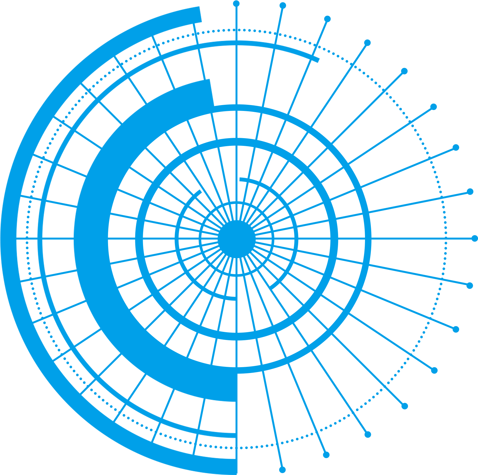 Technology Border Blue Simple Lines Png And Psd - Penny Farthing Svg Clipart (2000x2000), Png Download