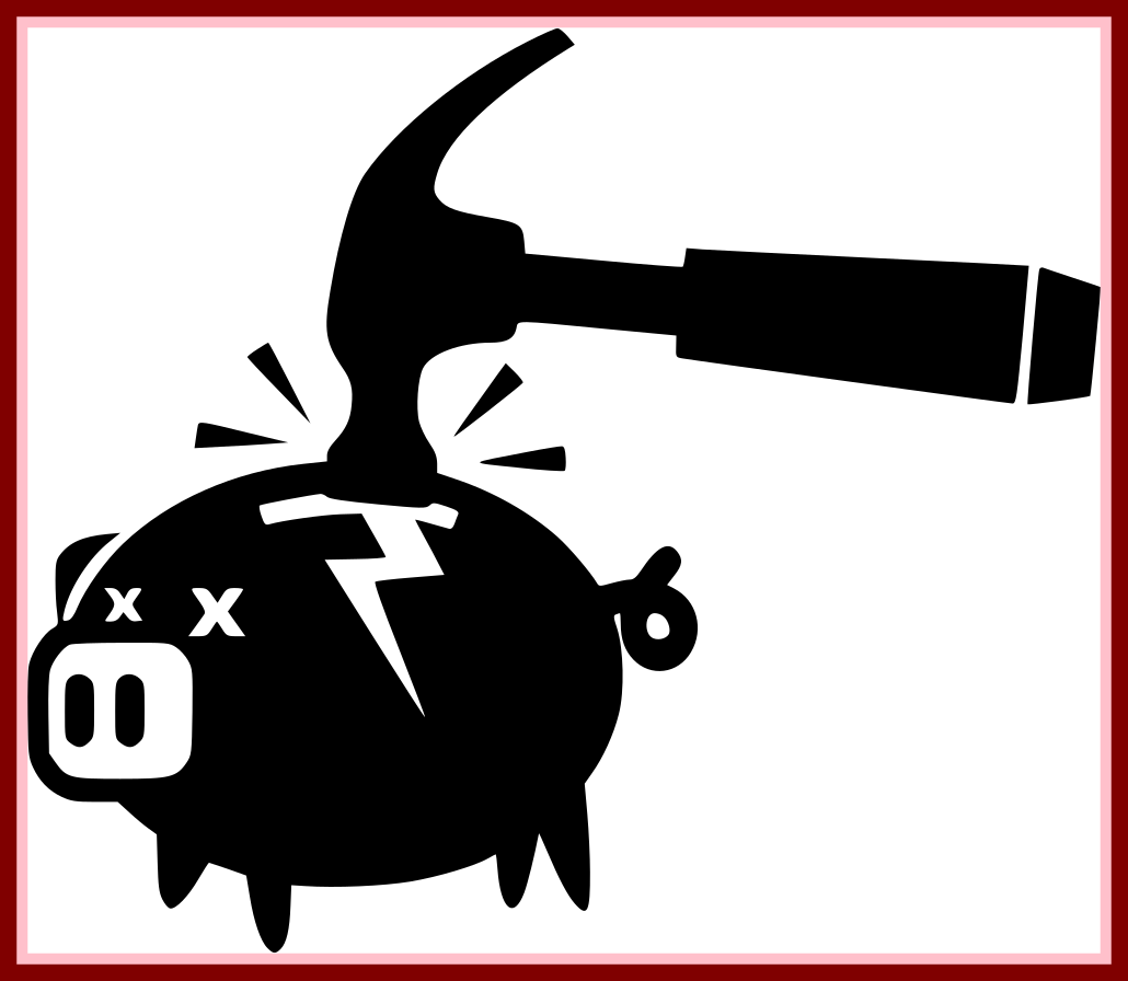 Broken Clipart Piggy Bank - Broken Piggy Bank Clipart - Png Download (1030x896), Png Download