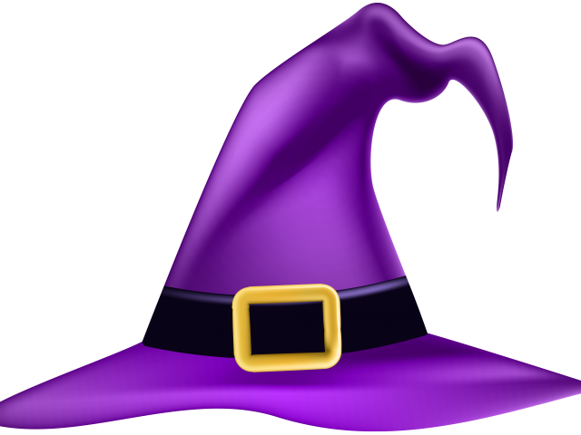 Witch Hat Clipart Evil Witch - Halloween Witch Hat Clipart - Png Download (640x480), Png Download