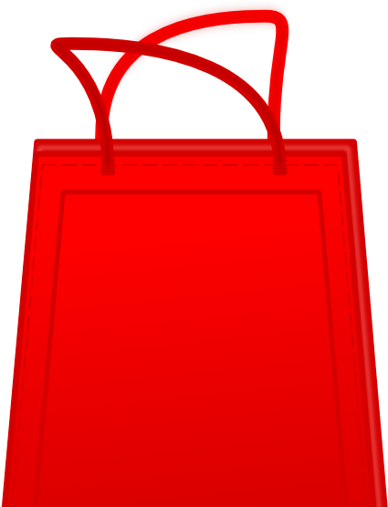 Shop Crawl - Red Shopping Bag Clipart - Png Download (555x555), Png Download