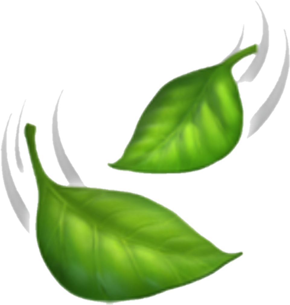 Download Leaves Emoji Clipart (3287904) PinClipart