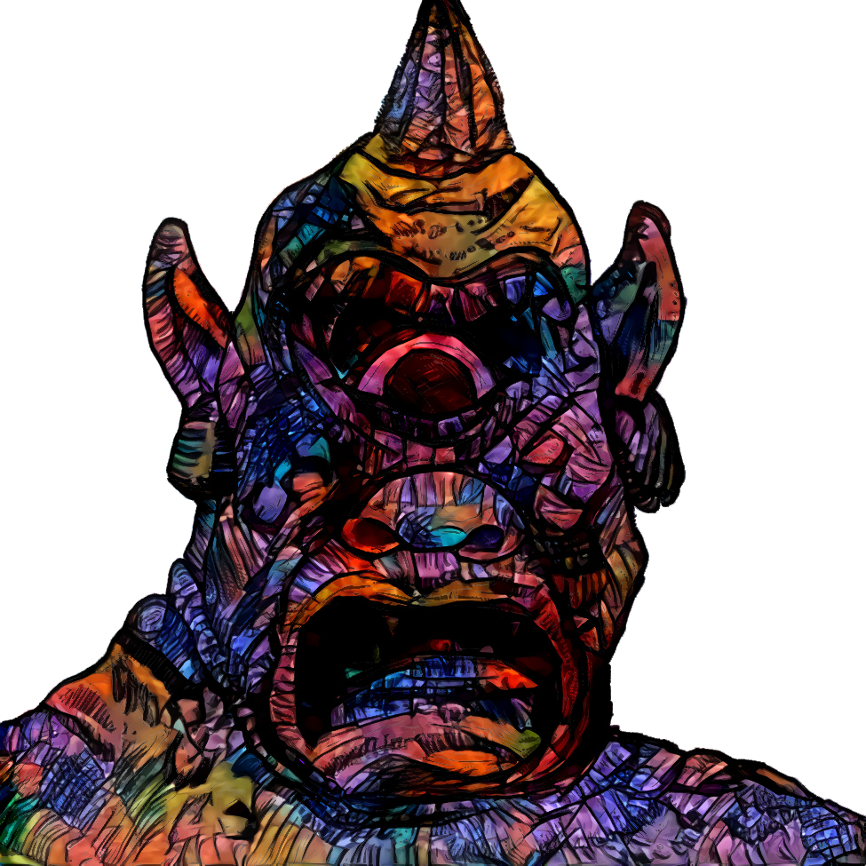 Cyclops 2 Stained Glass Dream Lines - Illustration Clipart (975x975), Png Download