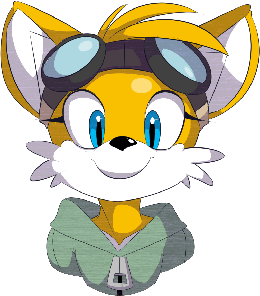 Tails Stupid Cute Face - Cartoon Clipart (1174x1225), Png Download