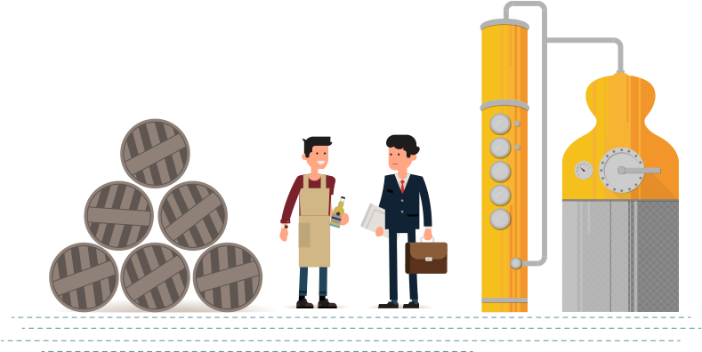 Distillery - Illustration Clipart (889x395), Png Download