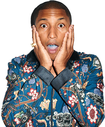 Pharrell Williams Transparent - Pharrell Williams Png Clipart (602x533), Png Download