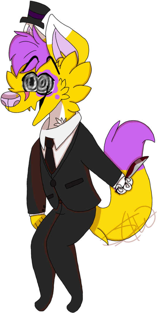 Classy Killer - Cartoon Clipart (698x1144), Png Download