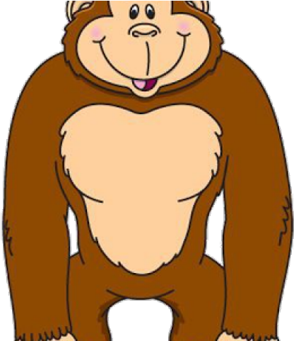 Gorilla Clipart Body - Clipart Of Ape - Png Download (640x480), Png Download