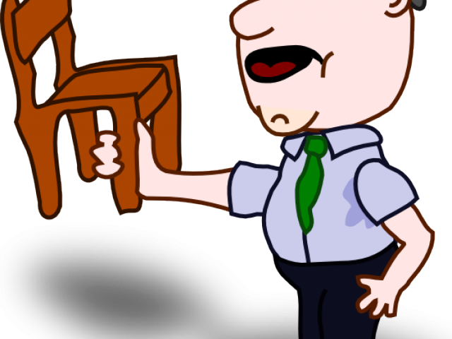 Chair Clipart Person - No Work Is Done Example - Png Download (640x480), Png Download