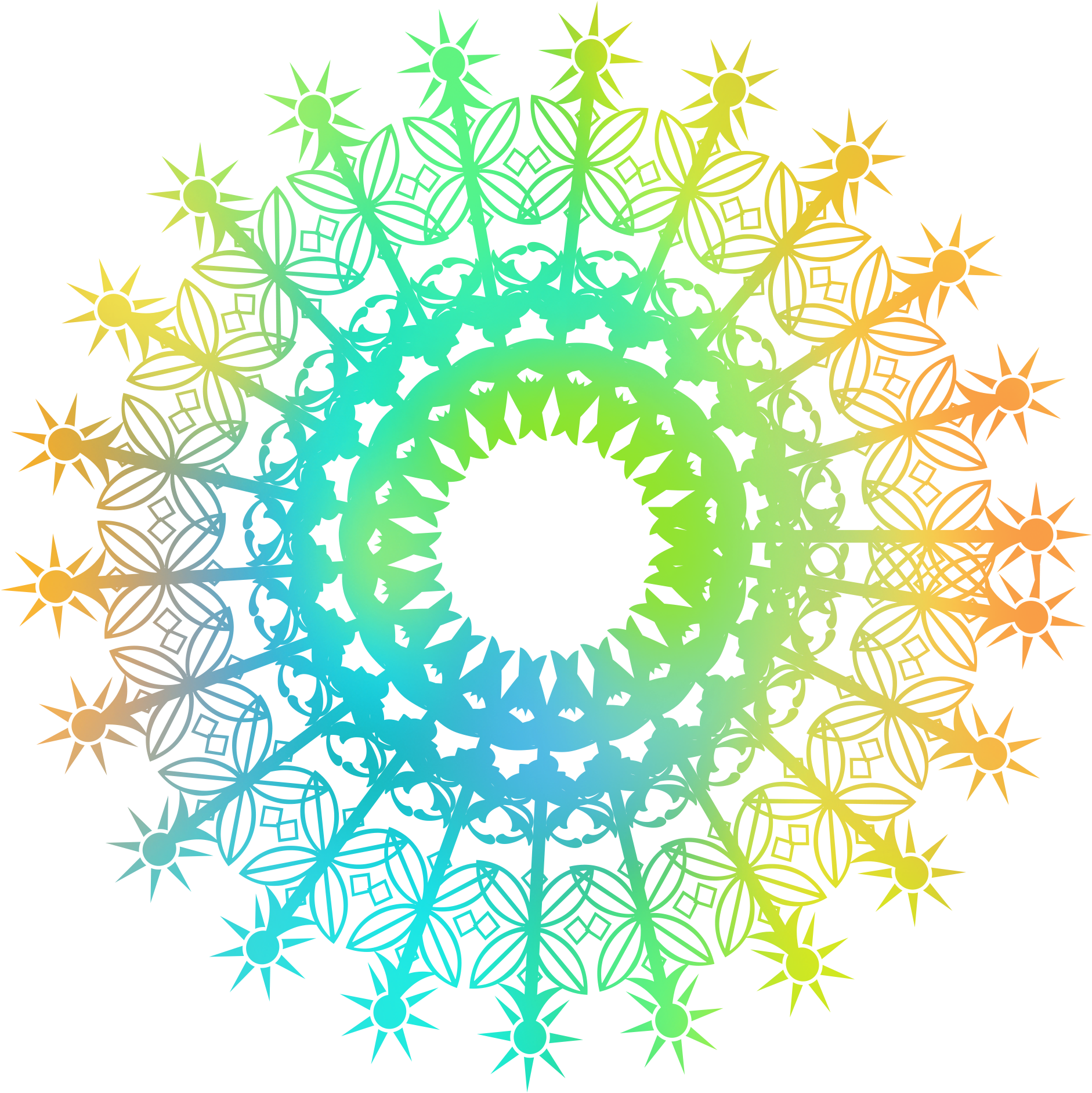 Irregular Spiral Gradient Pattern Creative Geometry - Circle Clipart (2000x2000), Png Download