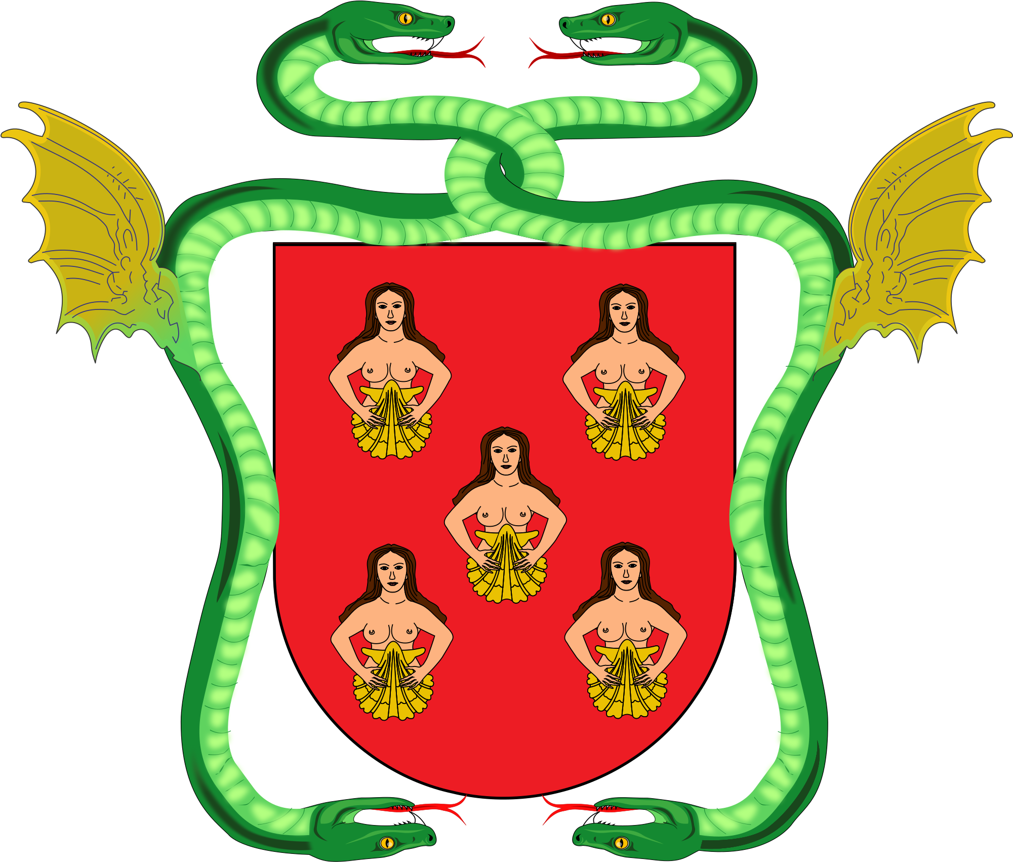 Open - Miranda Coat Of Arms Clipart (2000x1881), Png Download
