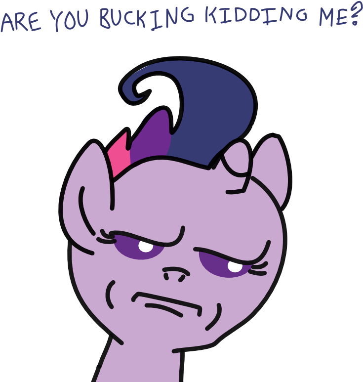 Are You Fucking Kidding Me - Mlp Baby Twilight Comic Clipart (800x800), Png Download