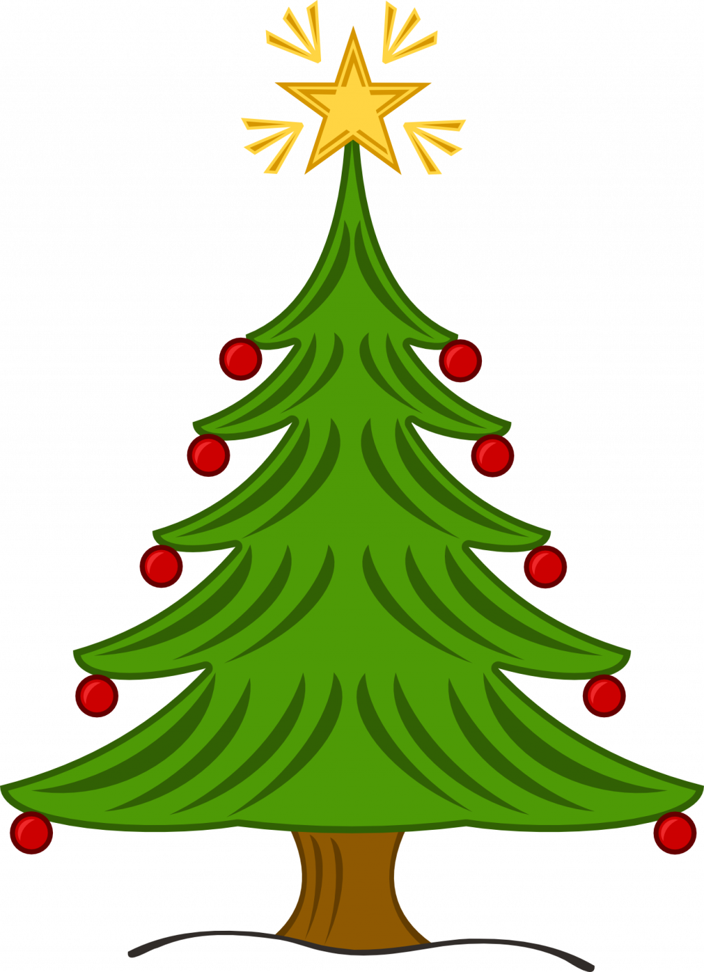 Excelent Art Christmas Tree Craft Clipart Vintage Black - Christmas Tree Clip Art Free - Png Download (1024x1415), Png Download