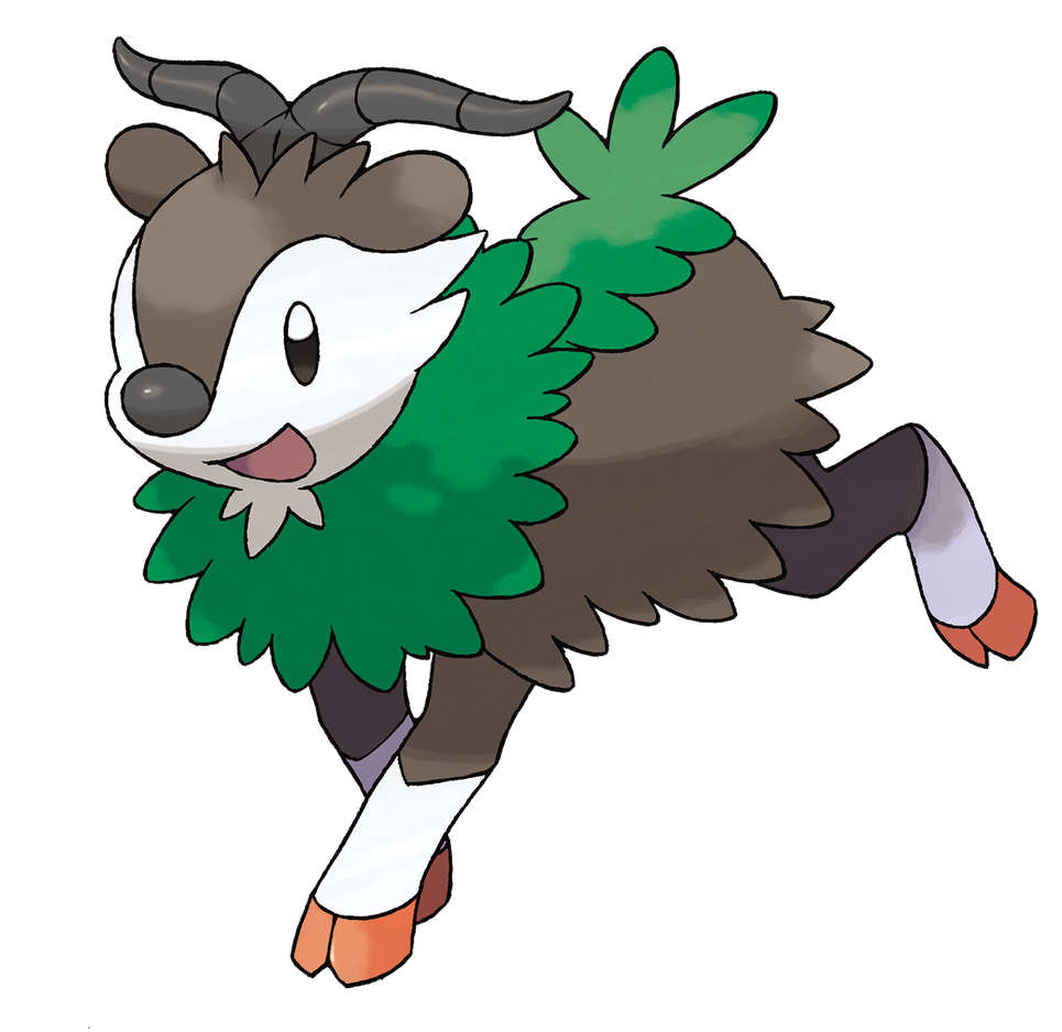 A Grass-type Pokémon, Skiddo Has A Gentle Nature And - Skiddo Pokemon Clipart (1023x985), Png Download
