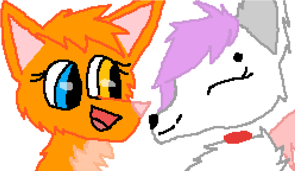 Ember And Grace - Cartoon Clipart (1024x576), Png Download