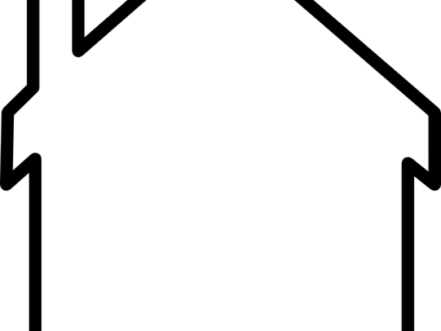 White House Clipart House Outline - House Frame Clipart - Png Download (640x480), Png Download