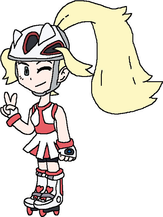 Svg Transparent Stock My Of Korrina Pokemon By Kamdenlacrosse - Cartoon Clipart (608x776), Png Download