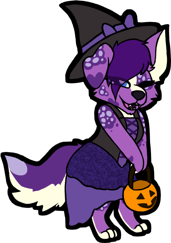 Halloween Chibi Ych - Cartoon Clipart (750x850), Png Download