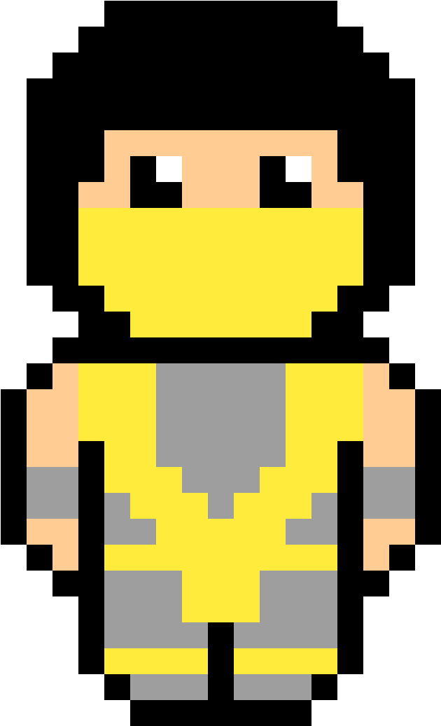 Scorpion - Koro Sensei Pixel Art Clipart (1184x1184), Png Download