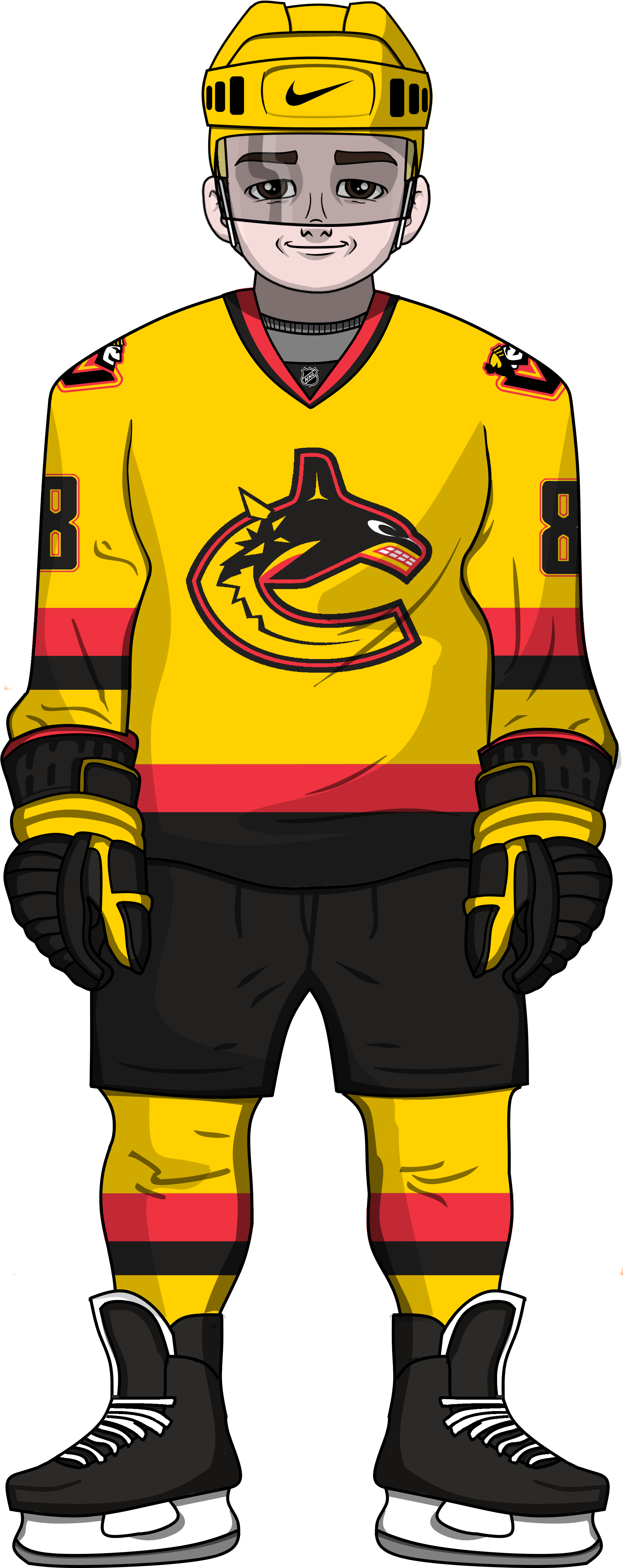 Vancouver Home - Vancouver Canucks Clipart (2124x5300), Png Download