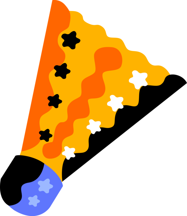 Vector Illustration Of Sport Of Badminton Shuttlecock Clipart (608x700), Png Download