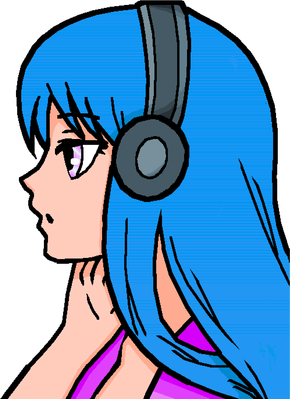 Dat Emo Chick - Ldshadowlady Fan Art Clipart (1008x1392), Png Download