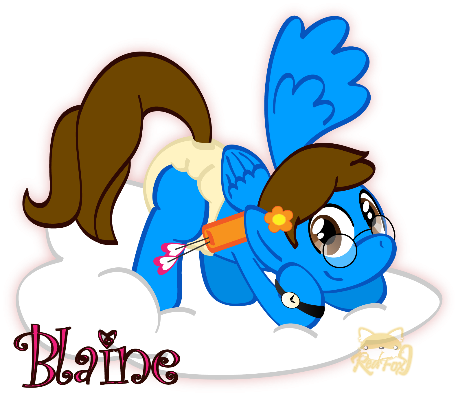 Blaine Cupid [r] - Cartoon Clipart (1600x1400), Png Download