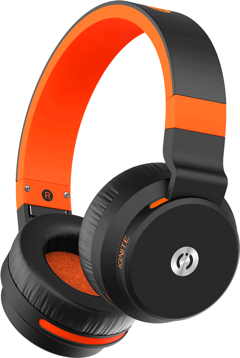 Orange Color On Headphones In-ear - Muve Acoustics Headphones Price Clipart (1280x1280), Png Download