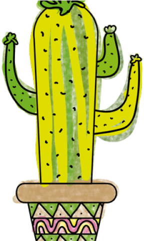 Drawn Cactus Cartoon - Cactus Clipart (640x480), Png Download