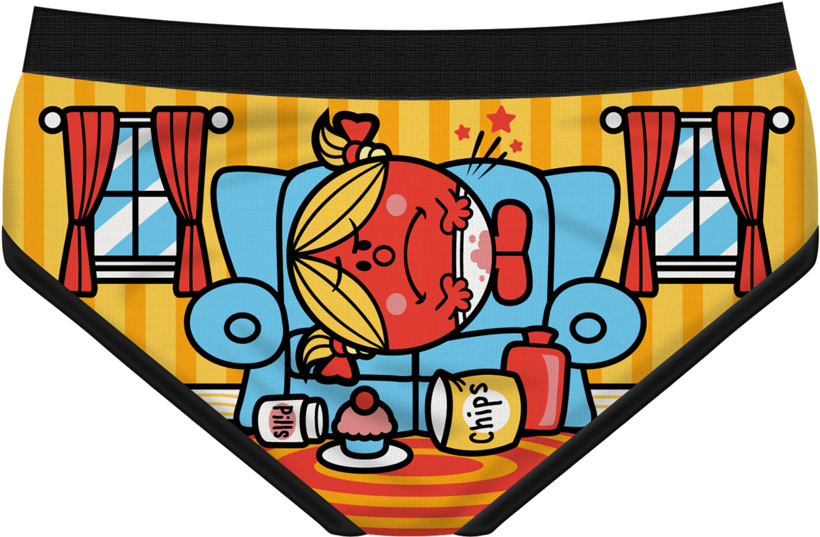 Little Miss Crampy Briefs Clipart (1200x785), Png Download